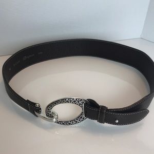 Brighton Brown Leather Belt Size M